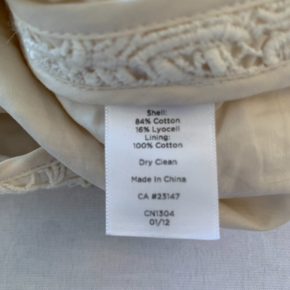 Talbot's Cream colored Size 10 Pencil Knee Length Skirt - Picture 8 of 12